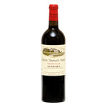 Chateau Troplong-Mondot Saint-Emilion Grand Cru Classe Red wine bottle with red top and label showing the chateaux