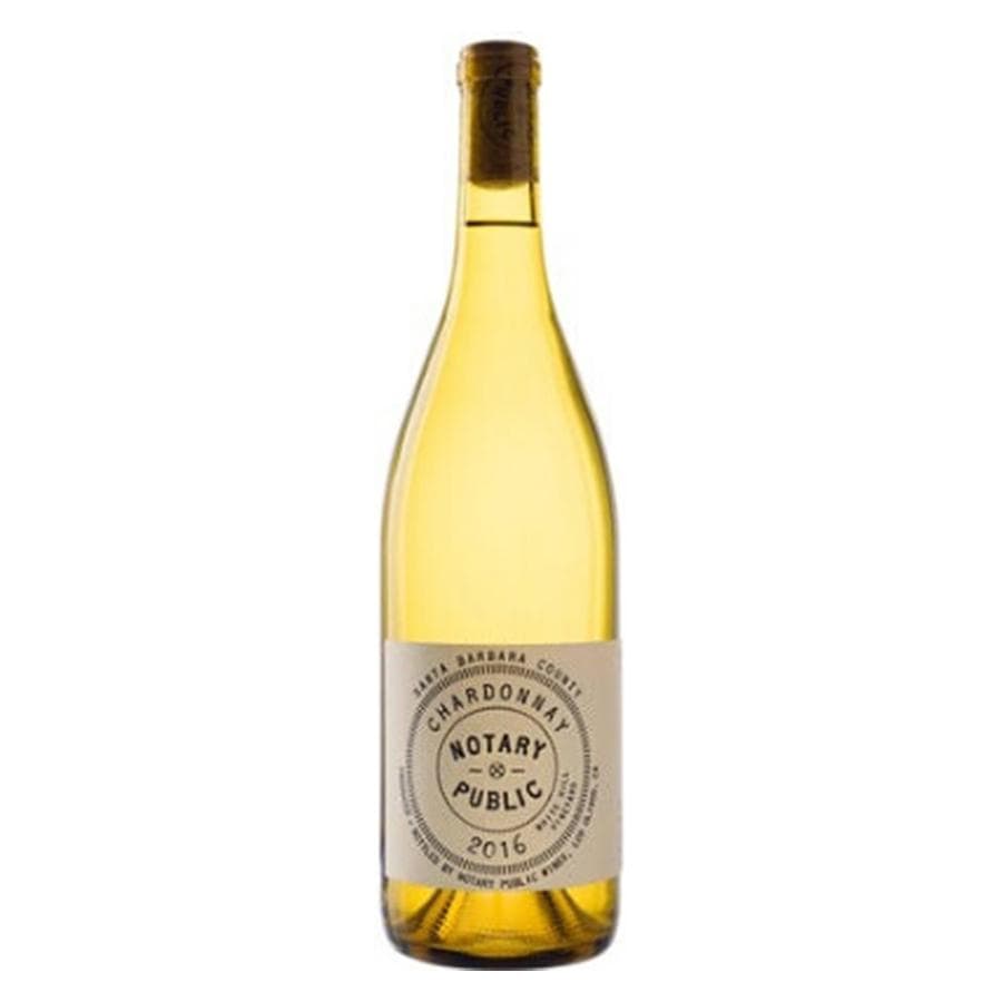 Notary Public Chardonnay White Hill White Wine Bottle with Cork