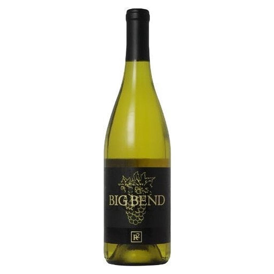 Roger Roessler Wines Big Bend Chardonnay White Wine Bottle with Black and Gold Label