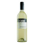 Storm Wines Sauvignon Blanc Presqu'Il Vineyard White Wine Bottle With Black top and label